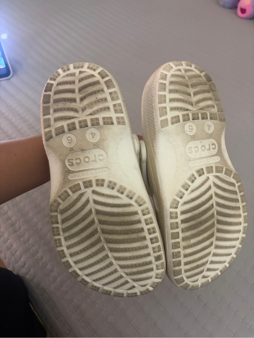 CROCS Kids White Classic Clogs